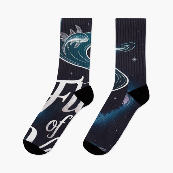 Item preview, Flow of the Void - Cosmic River & Fish designed and sold by ShadowAndSlate.