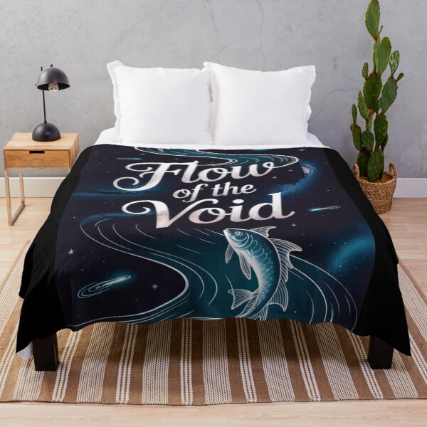 Item preview, Flow of the Void - Cosmic River & Fish designed and sold by ShadowAndSlate.