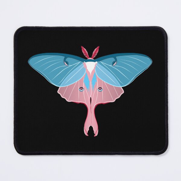 Item preview, Luna Moth - Trans Pride Edition designed and sold by CaffeineCraftedCreations.