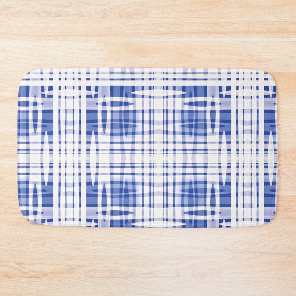 Item preview, Blue and White Modern Plaid Seamless Repeat designed and sold by Sharon Schwalbe.