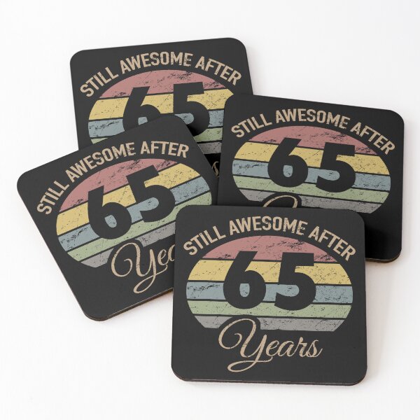 Item preview, Still Awesome 65th Birthday designed and sold by thepixelgarden.