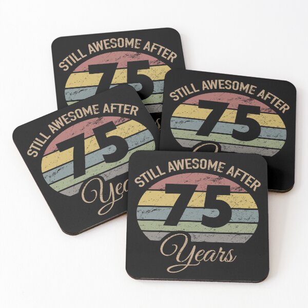 Item preview, Still Awesome 75th Birthday designed and sold by thepixelgarden.