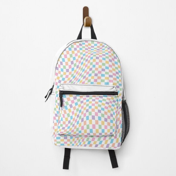 Item preview, Warped Check Print - Pastel Rainbow designed and sold by Daniel Bevis Design.