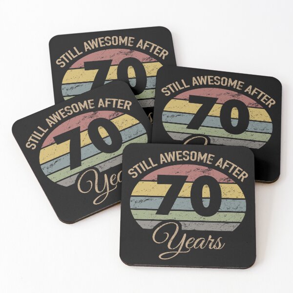 Item preview, Still Awesome 70th Birthday designed and sold by thepixelgarden.