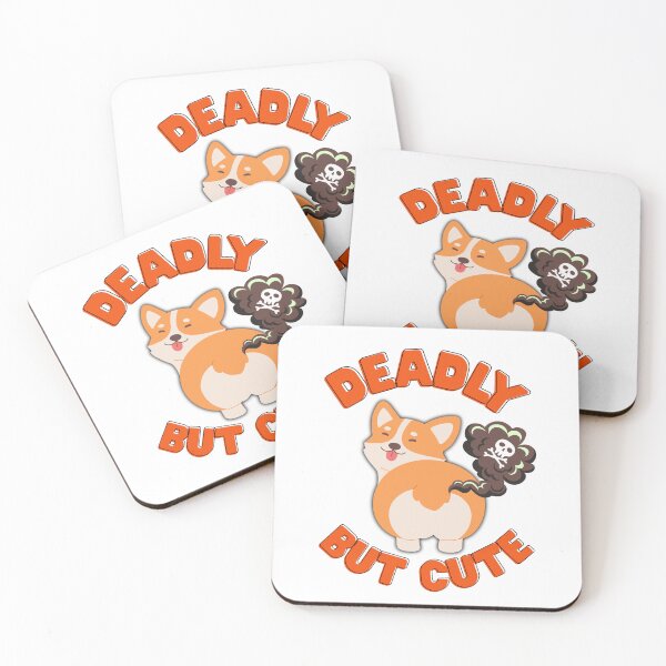 Item preview, Deadly But Cute, Funny Corgi Fart Meme Dog Design designed and sold by dmr studio.
