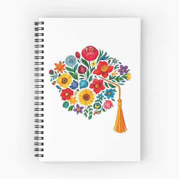 Item preview, Floral Graduation Cap – Colorful Wildflower Grad Tassel Art for Spring Grads designed and sold by ArtfulWeave.