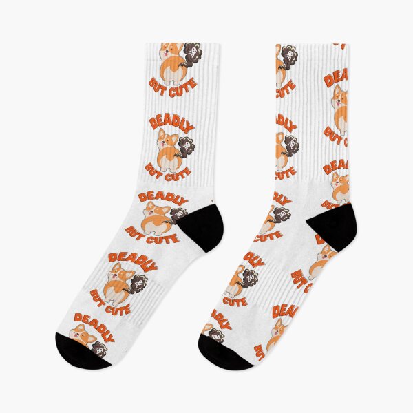 Item preview, Deadly But Cute, Funny Corgi Fart Meme Dog Design designed and sold by dmr studio.