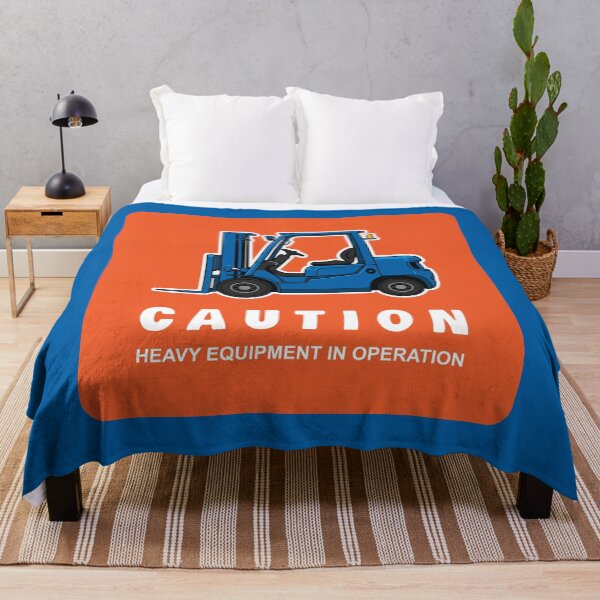 Item preview, Caution: Heavy Equipment Forklift Sign designed and sold by KiwiRider.