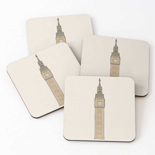 Item preview, Elizabeth Tower (Big Ben) London Architectural Illustration (Outlined) designed and sold by archetype prints.