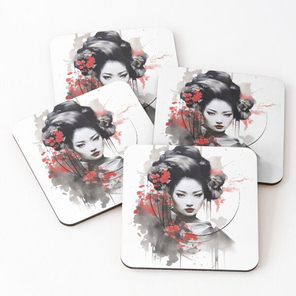Item preview, Modern Japanese Geisha, Elegant Warrior Woman designed and sold by dmr studio.