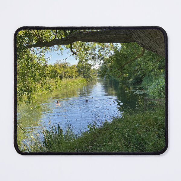 Item preview, Swimmers at Wadenhoe, Northamptonshire, UK designed and sold by Kate Anderson Art.