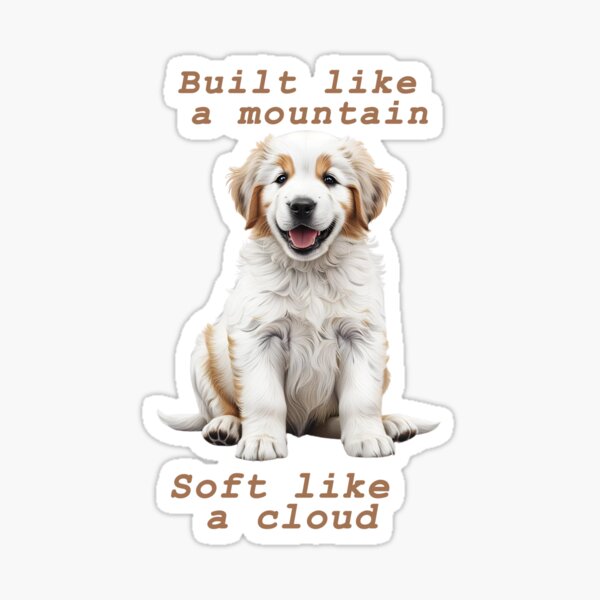 Item preview, Tiny Giant – Great Pyrenees Puppy Power designed and sold by Pawtraitvibes.