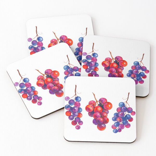 Item preview, Watercolor Grapes Trio – Juicy Vineyard Fruit Art for Wine & Nature Lovers designed and sold by ArtfulWeave.