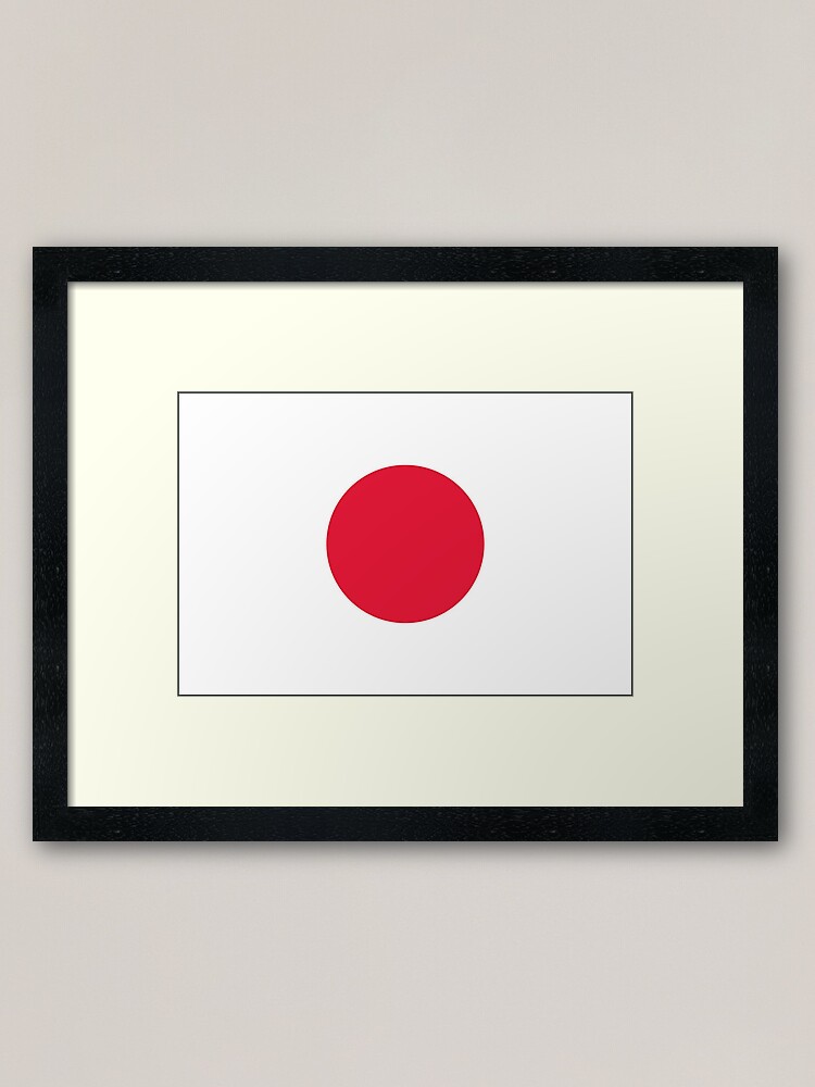 日章旗 日の丸 Flag Of Japan Japanese Flag Framed Art Print By Martstore Redbubble