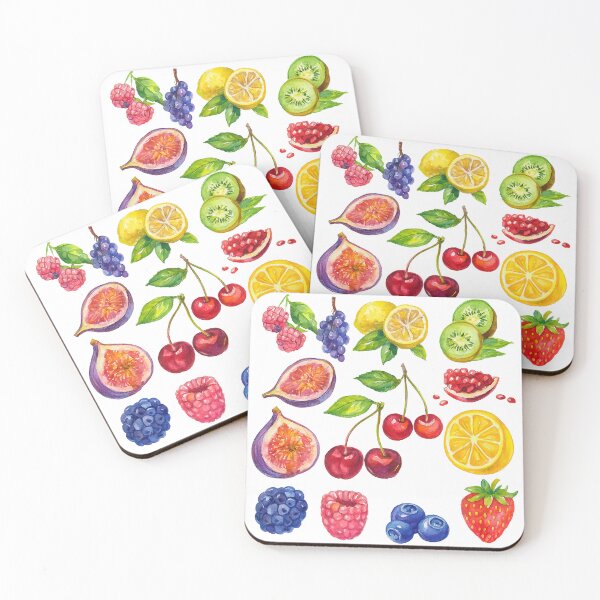 Item preview, Watercolor Fruit Medley – Colorful Hand-Painted Summer Fruit Illustration designed and sold by ArtfulWeave.