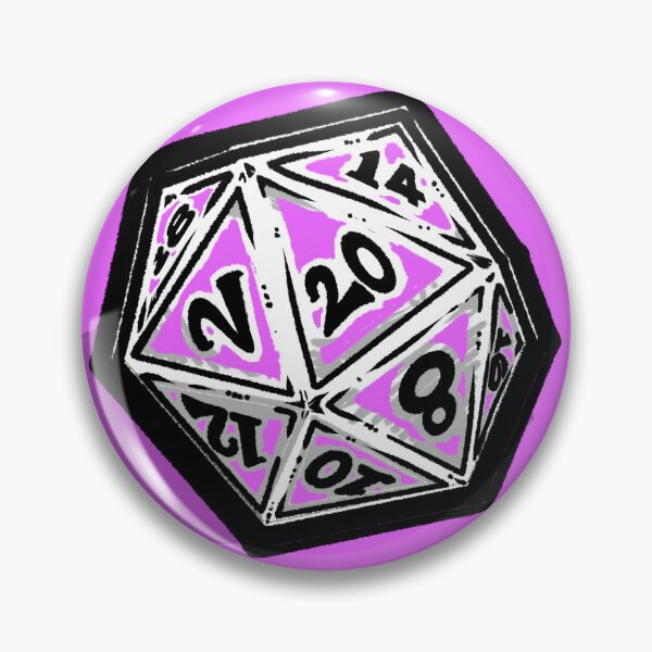 Artikelvorschau, Nur ein D20, aber modisch | Minimalistische RPG-Würfel für anspruchsvolle Nerds entworfen und verkauft von Pierce Pen Works.