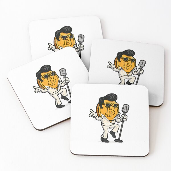 Item preview, Bitcoin Elvis Dancing - Crypto Rock and Roll Art designed and sold by aed343.