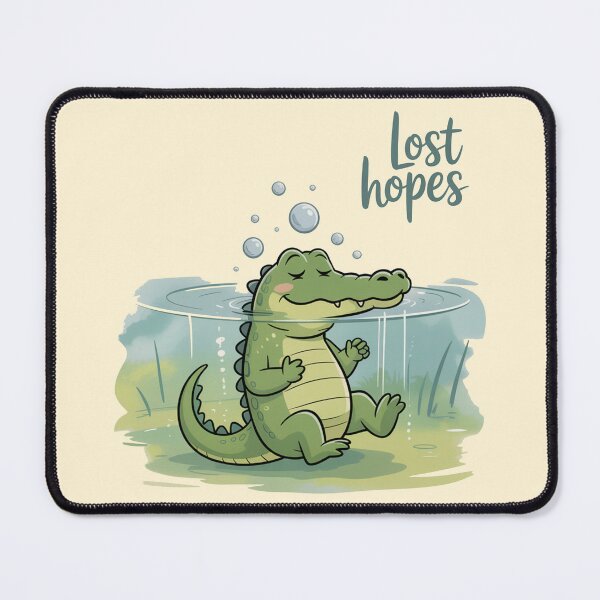 Item preview, Lost Hopes Crying Crocodile Cartoon designed and sold by MonkiFlipp.