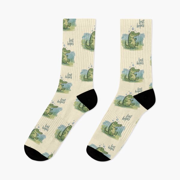 Item preview, Lost Hopes Crying Crocodile Cartoon designed and sold by MonkiFlipp.