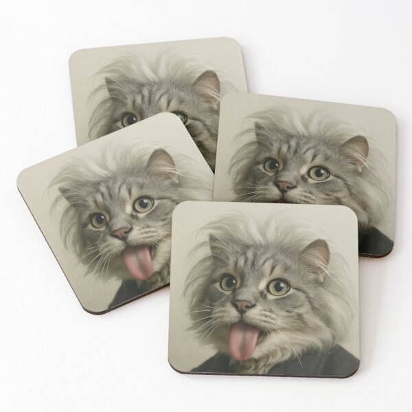 Item preview, Genius Cat Portrait in Vintage Suit designed and sold by memememescat.