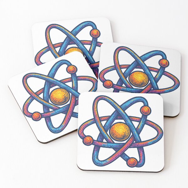 Item preview, Retro Science Atom – Colorful Vintage Physics Illustration for Science Lovers designed and sold by ArtfulWeave.