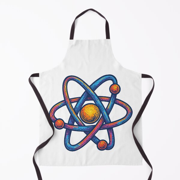 Item preview, Retro Science Atom – Colorful Vintage Physics Illustration for Science Lovers designed and sold by ArtfulWeave.
