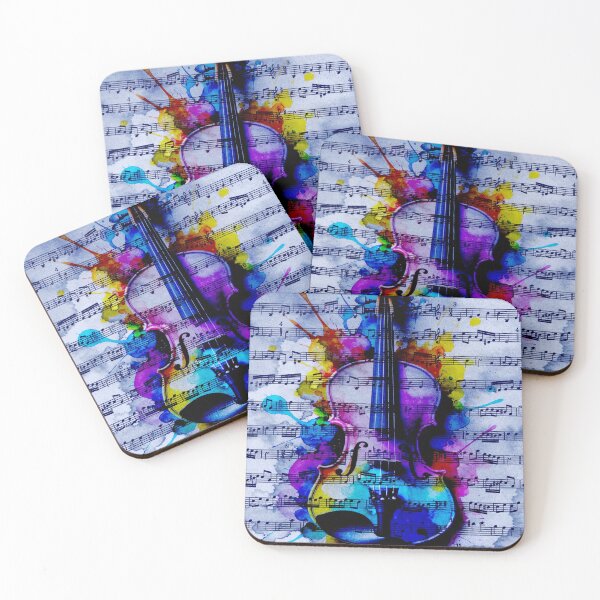 Item preview, Watercolor Violin Symphony – Music and Color Fusion designed and sold by sneidere9dace.