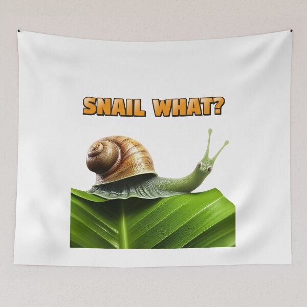Item preview, Funny snail asking a question. designed and sold by Craftbrush.
