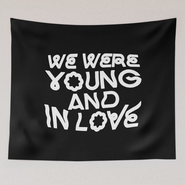Item preview, Young and in Love – minimalist punk wave (white) designed and sold by didijuca.