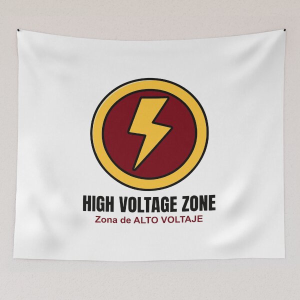 Item preview, High Voltage Zone Warning Lightning designed and sold by KiwiRider.