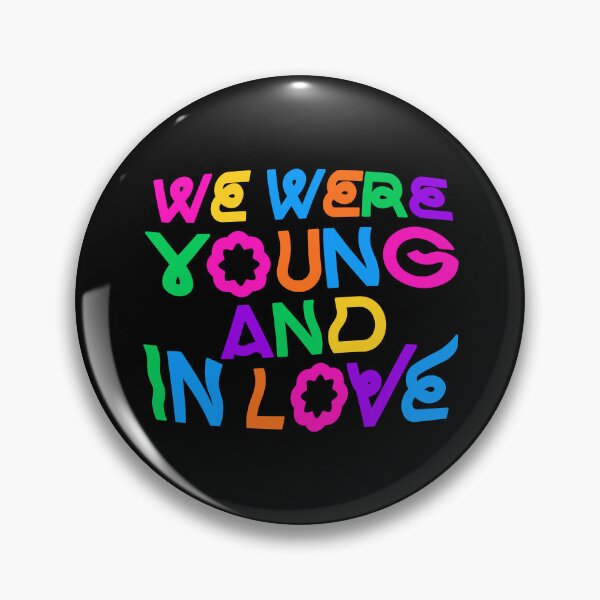 Item preview, Young and in Love – retro bold lyric lettering (colors) designed and sold by didijuca.