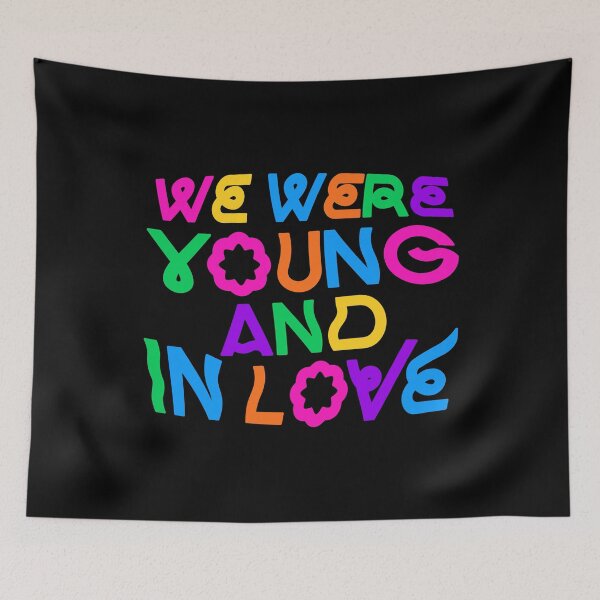 Item preview, Young and in Love – retro bold lyric lettering (colors) designed and sold by didijuca.