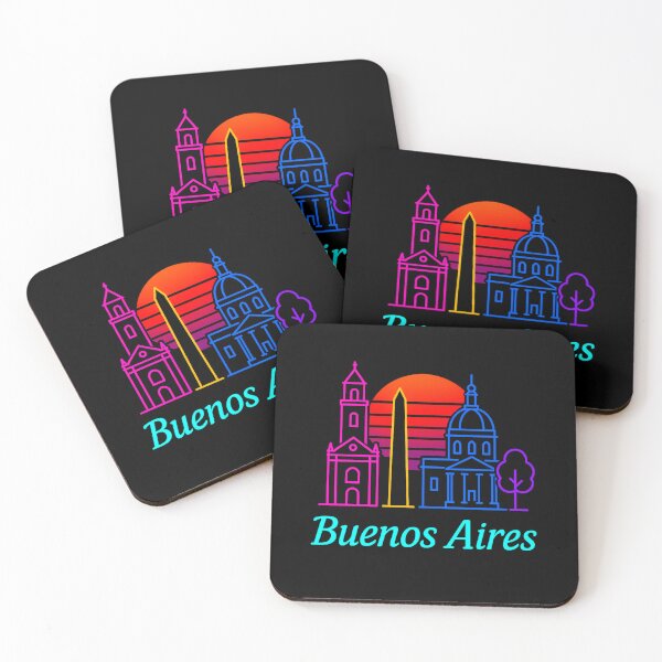 Item preview, Buenos Aires Neon Skyline Collection: Futuristic City Lights designed and sold by Design_Your_Day.