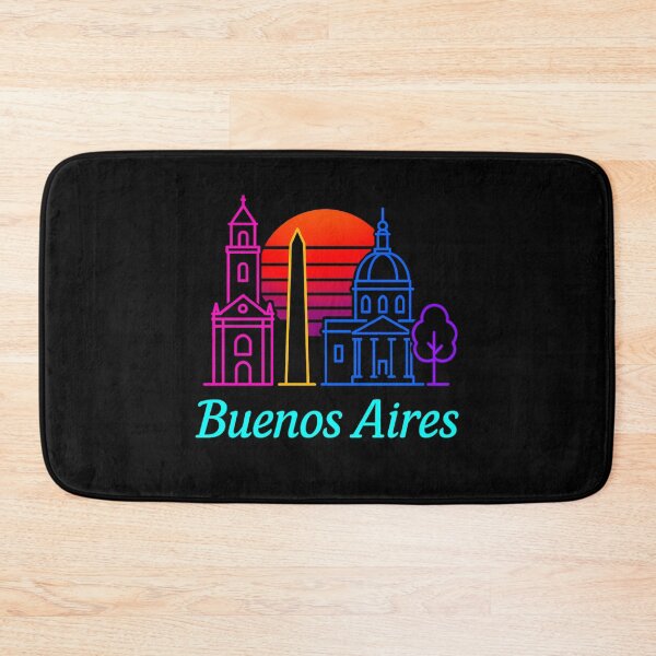Item preview, Buenos Aires Neon Skyline Collection: Futuristic City Lights designed and sold by Design_Your_Day.