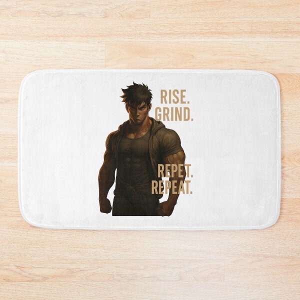 Item preview, Rise. Grind. Repeat – Motivational Gym Warrior Art designed and sold by NaniRm.