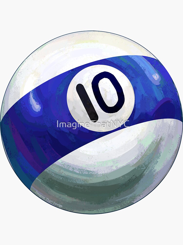 BILLIARDS BALLS CLASSIC ROUND STICKER