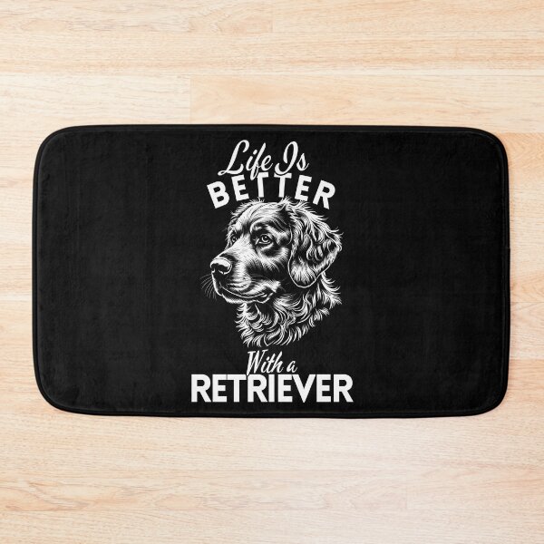 Item preview, Life Is Better With a Flat-Coated Retriever – Minimalist Joyful and Elegant Retriever Design designed and sold by GoodyPaws.