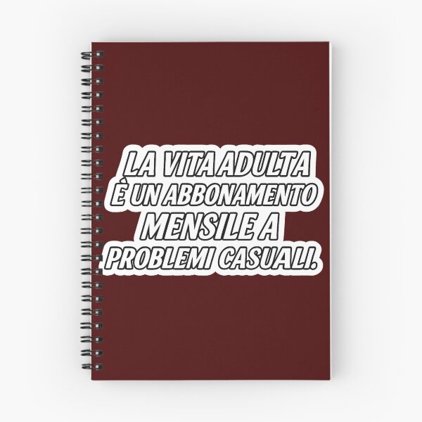 Item preview, La Vita Adulta è un Abbonamento a Problemi – Frase Ironica designed and sold by IroniaeCo.