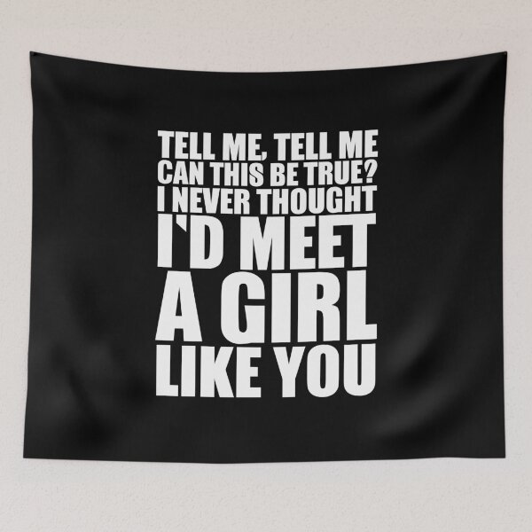 Item preview, Can this be true? – bold punk love lyric art (white) designed and sold by didijuca.