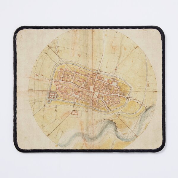 Item preview, A map of Imola by Leonardo da Vinci designed and sold by Vintage Designs +.