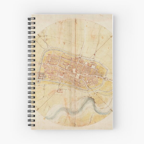 Item preview, A map of Imola by Leonardo da Vinci designed and sold by Vintage Designs +.