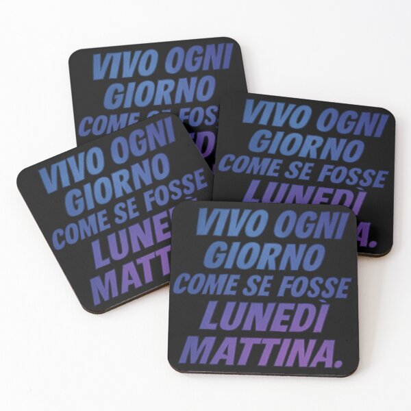 Item preview, VIVO OGNI GIORNO COME SE FOSSE LUNEDÌ MATTINA - Frase Ironica designed and sold by IroniaeCo.