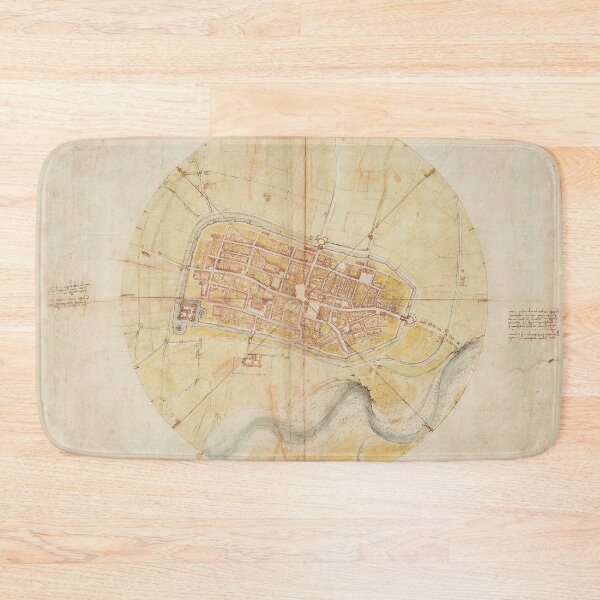 Item preview, A map of Imola by Leonardo da Vinci designed and sold by Vintage Designs +.