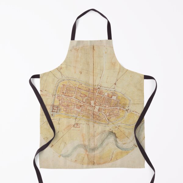Item preview, A map of Imola by Leonardo da Vinci designed and sold by Vintage Designs +.