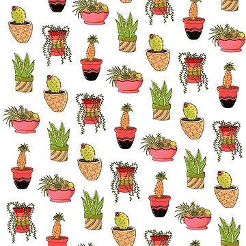 Artwork thumbnail, Colourful Succulents Red Filter by cat-a-pilla