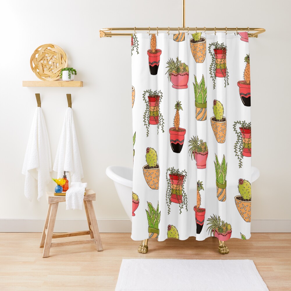 Item preview, Shower Curtain designed and sold by cat-a-pilla.