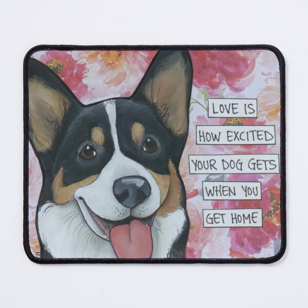 Item preview, Love Is, Corgi dog hand created dog art designed and sold by jamiemorathart.