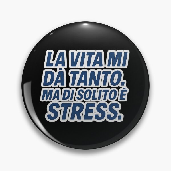 Item preview, LA VITA MI DÀ TANTO – MA DI SOLITO È STRESS | Frase Ironica designed and sold by IroniaeCo.