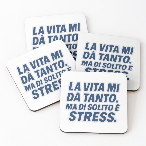 Item preview, LA VITA MI DÀ TANTO – MA DI SOLITO È STRESS | Frase Ironica designed and sold by IroniaeCo.