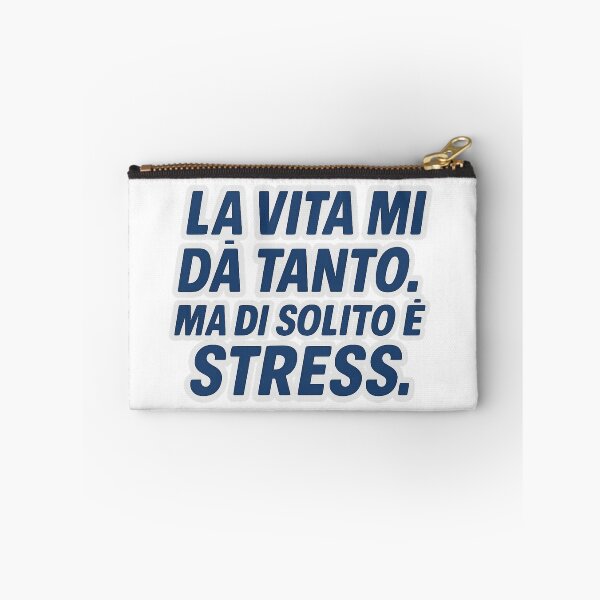 Item preview, LA VITA MI DÀ TANTO – MA DI SOLITO È STRESS | Frase Ironica designed and sold by IroniaeCo.